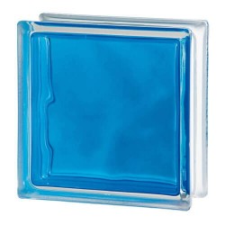 Pavés inyectado ondulado transparente azul 19x19x8cm Básico