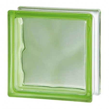 Pavés masa ondulado transparente verde 19x19x8cm Básico