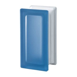 Pavés rectangular liso satinado azul 19x9x8cm Diseño