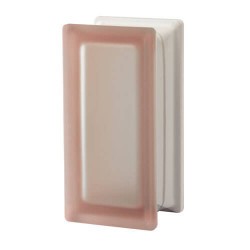 Pavés rectangular liso satinado rosa 19x9x8cm Diseño