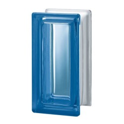 Pavés rectangular liso transparente azul 19x9,4x8cm Diseño