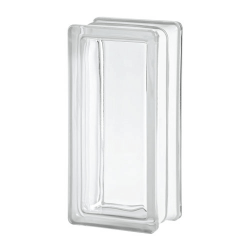 Pavés rectangular liso transparente neutro 24x11,5x8cm