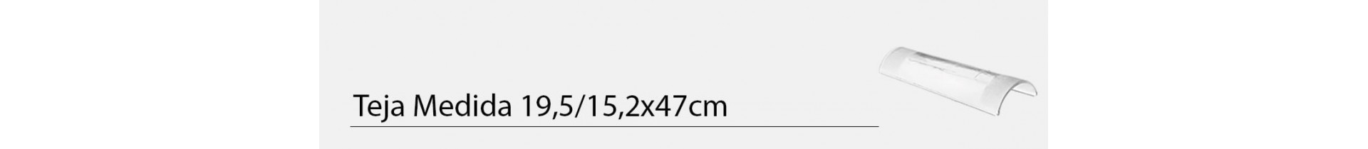 Teja de cristal medida 19,5/15,2x47cm